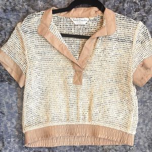 Vintage Mesh Cropped Top